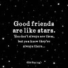 Mooch..... Greetings Cards Quotable Greetings Card - Good Friends Are Like Stars
