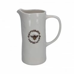 Mooch..... New Arrivals Ceramic Jug Large - Embossed Honey Bee