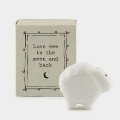 Mooch..... New Arrivals East Of India Matchbox Animal - "Love Ewe To The Moon And Back”