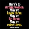 Mooch..... Greetings Cards Quotable Greetings Card - Here's To Strong Women.....