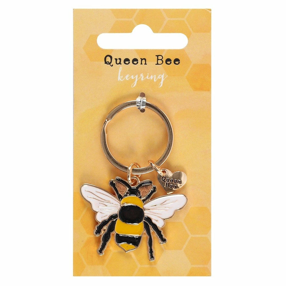 Mooch..... Enamel Queen Bee Keyring Mooch..... Enamel Queen Bee Keyring