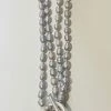 Mooch..... Freshwater Pearls Heart Charm Necklace - Grey