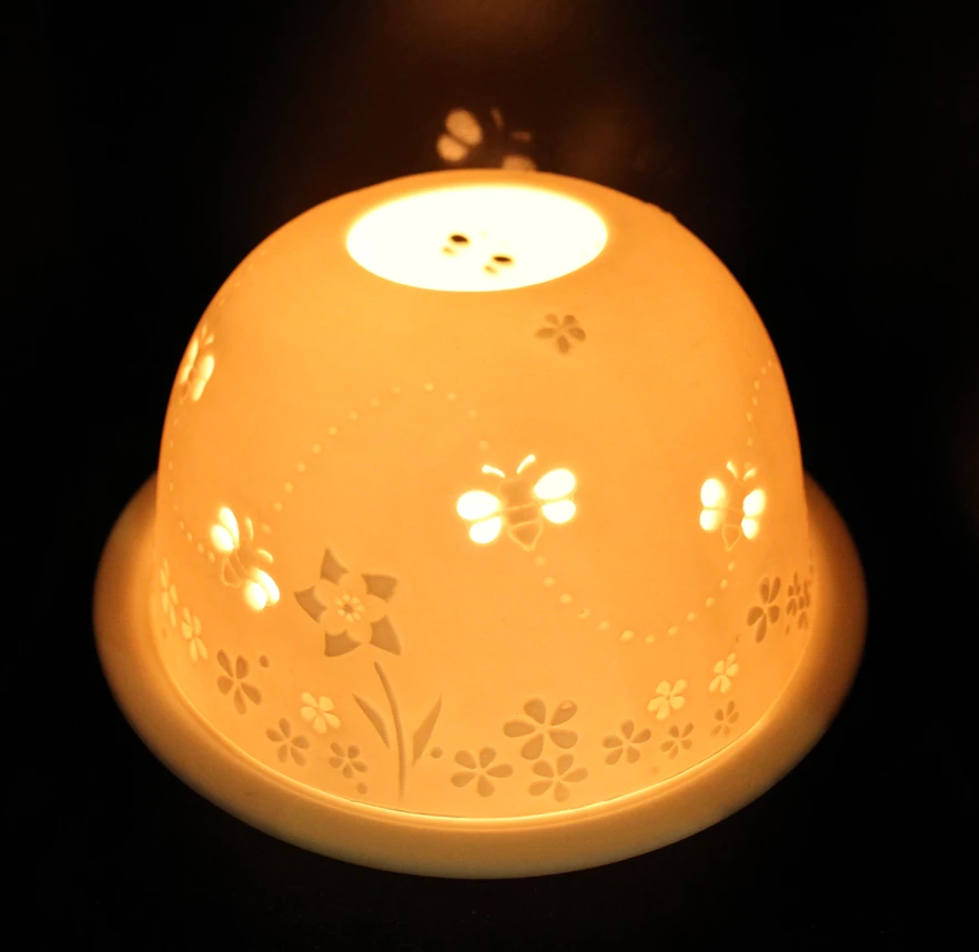 Mooch-andover Light-Glow Busy Bees Tealight Candle Holder Mooch-andover Light-Glow Busy Bees Tealight Candle Holder