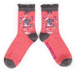 Mooch-andover Powder Monogram Socks E