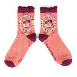 Mooch-andover Powder Monogram Socks G