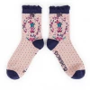 Mooch-andover Powder Monogram Socks I