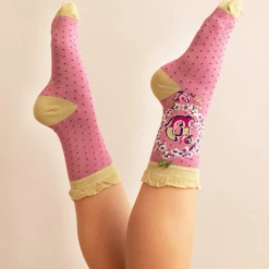 Mooch-andover Powder Monogram Socks D