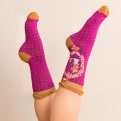 Mooch-andover Powder Monogram Socks L