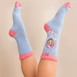 Mooch-andover Powder Monogram Socks O