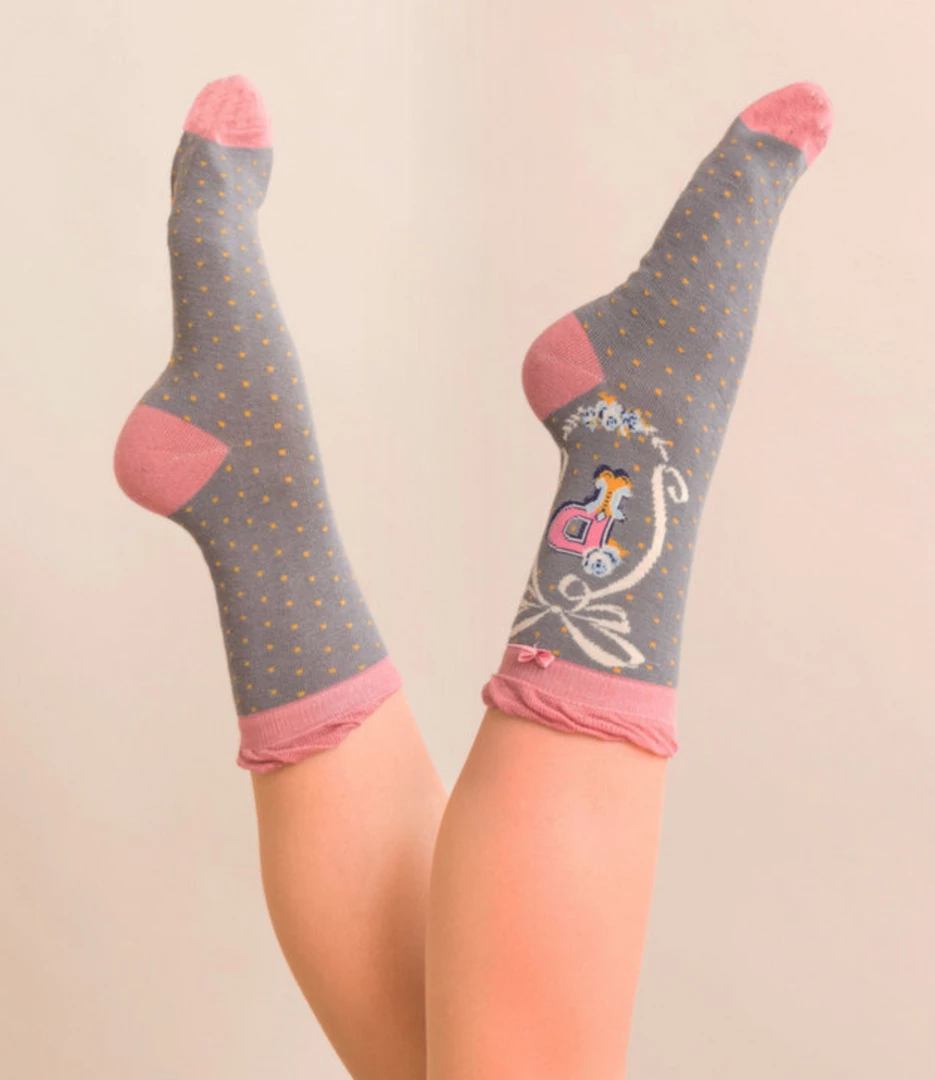 Mooch-andover Powder Monogram Socks P Mooch-andover Powder Monogram Socks P