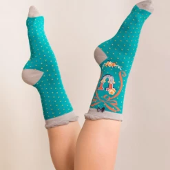 Mooch-andover Powder Monogram Socks U 3 Mooch-andover Powder Monogram Socks U