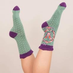 Mooch-andover Powder Monogram Socks V 3 Mooch-andover Powder Monogram Socks V