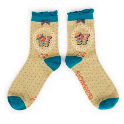 Mooch-andover Powder Monogram Socks W