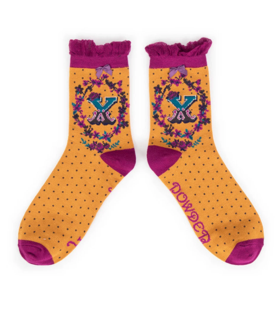 Mooch-andover Powder Monogram Socks X Mooch-andover Powder Monogram Socks X