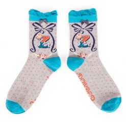 Mooch-andover Powder Monogram Socks Z