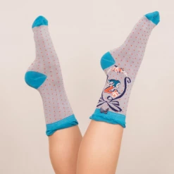 Mooch-andover Powder Monogram Socks Z