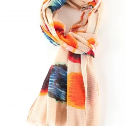 Mooch-andover Ikat Scarf - Beige Scarves, Gloves & Headbands
