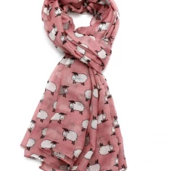 Mooch-andover Scarves, Gloves & Headbands Sheep Scarf - Pink