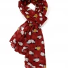 Mooch-andover Scarves, Gloves & Headbands Sheep Scarf - Maroon