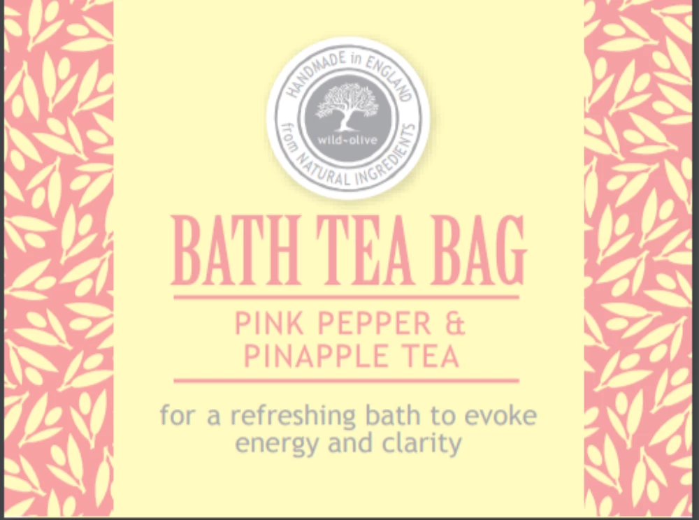Mooch..... Bath Tea Bag - Pink Pepper & Pineapple Tea Bath And Body Treats Mooch..... Bath Tea Bag - Pink Pepper & Pineapple Tea Bath And Body Treats