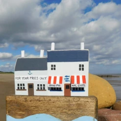 Mooch..... Shoeless Joe For Your Fries Only Seaside Scene