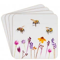 Mooch..... Let It Bee Set Of 4 Busy Bee Coasters
