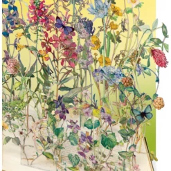 Mooch..... Greetings Card - Roger La Borde Cut Out Card - Book With Flowers