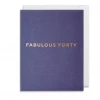 Mooch..... Greetings Card - Lagom Mini Card- Fabulous Forty