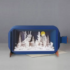 Mooch..... Greetings Cards Message In A Bottle Greetings Card - Moonlight Owls