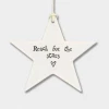 Mooch-andover East Of India Porcelain Hanging Star - Reach For The Stars..... Gifts For Teachers 2 Mooch-andover East Of India Porcelain Hanging Star - Reach For The Stars..... Gifts For Teachers