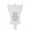 Mooch-andover Home Furnishings And Gifts East Of India Porcelain Hanging Angel - "Because Someone We Love...."