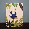 Mooch..... New Arrivals Greetings Card & Wooden Necklace - Swallow