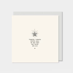 Mooch..... New Arrivals East Of India "Twinkle Twinkle Little Star...." Greetings Card