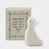 Mooch..... New Arrivals East Of India Matchbox Animal - "Sometimes All You Need Is A Bear Hug"