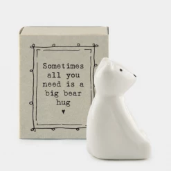 Mooch..... New Arrivals East Of India Matchbox Animal - "Sometimes All You Need Is A Bear Hug"