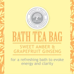 Mooch..... Bath Tea Bag - Sweet Amber & Grapefruit Ginseng Gifts For Teachers