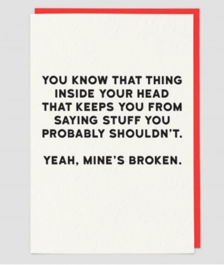 Mooch..... Greetings Card Holy Flaps ‘You Know That Thing Inside Your Head....." Greetings Cards Mooch..... Greetings Card Holy Flaps ‘You Know That Thing Inside Your Head....." Greetings Cards