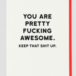 Mooch..... Greetings Cards Greetings Card Holy Flaps ‘You Are Pretty F*****g Awesome.....