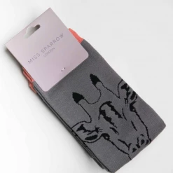 Mooch-andover Miss Sparrow Bamboo Ladies Socks - Giraffe Grey