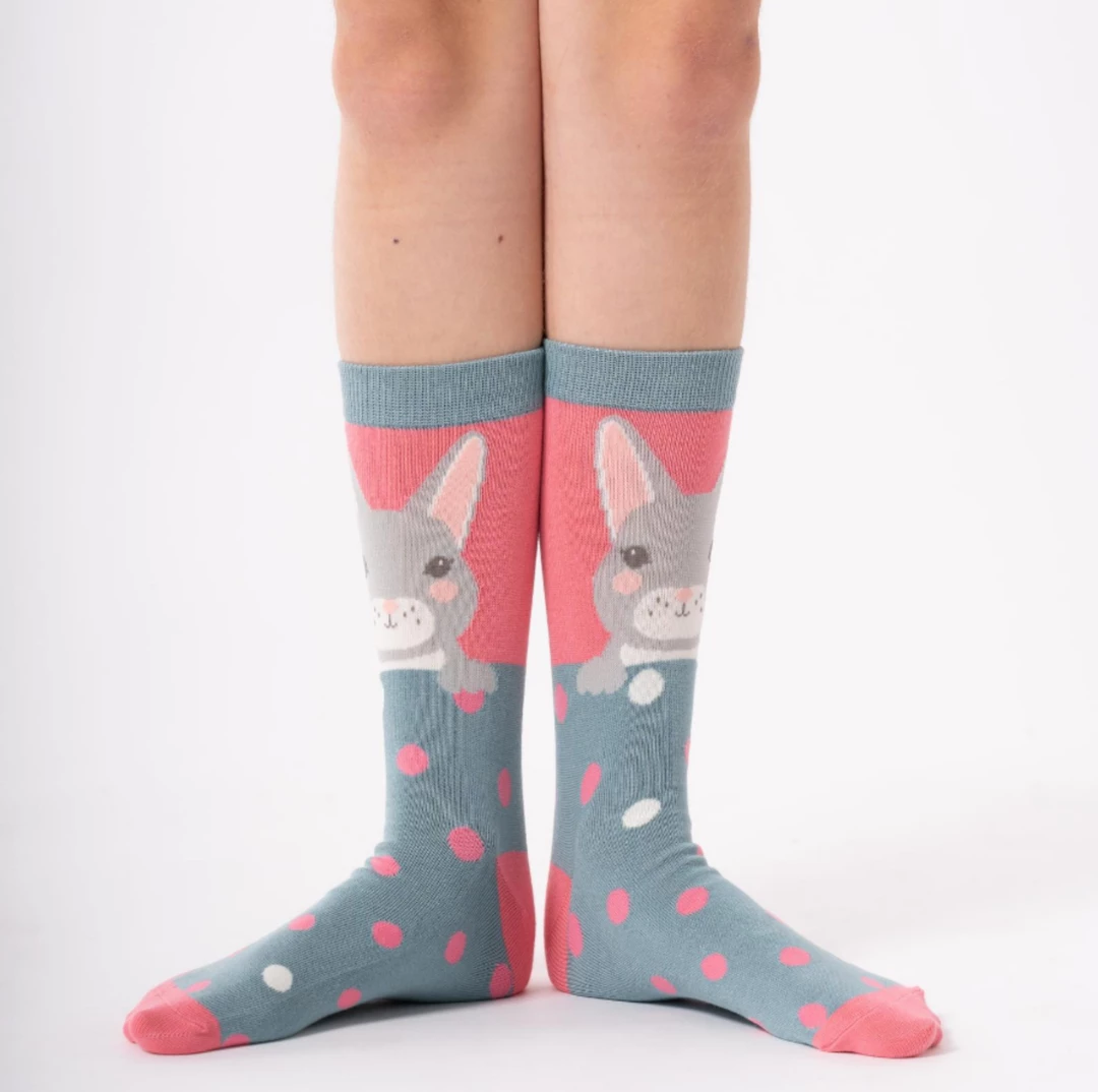 Mooch-andover Miss Sparrow Bamboo Ladies Socks - Bunny Pink Mooch-andover Miss Sparrow Bamboo Ladies Socks - Bunny Pink