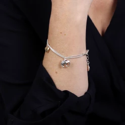 Mooch..... Peace Of Mind Silver Plated Elephant & Heart Bracelet