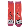 Mooch-andover Miss Sparrow Bamboo Ladies Socks - Kitty & Spots Burnt Orange 2 Mooch-andover Miss Sparrow Bamboo Ladies Socks - Kitty & Spots Burnt Orange