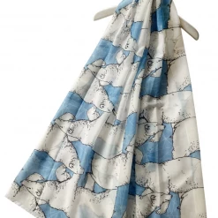 Mooch..... Geometric Polar Bear Scarf