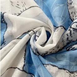 Mooch..... Geometric Polar Bear Scarf