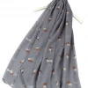 Mooch-andover Scarves, Gloves & Headbands Jack Russell Dog Scarf - Grey
