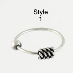 Mooch..... Sterling Silver Nose Ring - Bali Style Jewellery