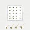 Mooch..... Jewellery Gold Plated Sterling Silver Nose Stud - Round Clawset