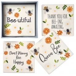 Mooch..... Set Of Bee Coasters New Arrivals
