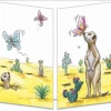 Mooch..... New Arrivals Sophie Turrel Folding Greetings Card - CT321 Meerkat And Butterfly
