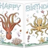 Mooch..... Sophie Turrel Folding Greetings Card - Octopus CT324 Greetings Cards
